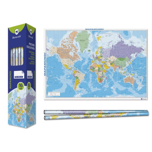 [328694] Bismark poster mapamundi 70 x 100 cm