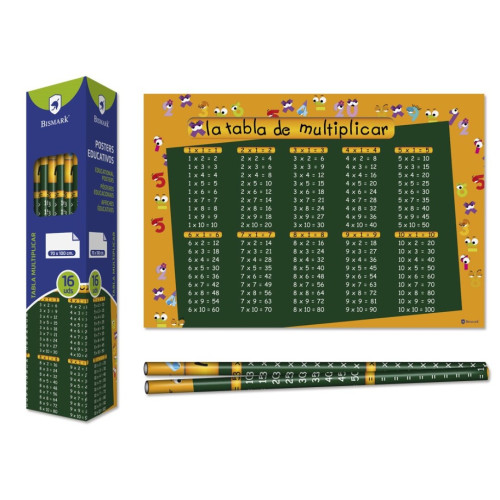 [328697] Bismark poster tablas de multiplicar 70 x 100 сm