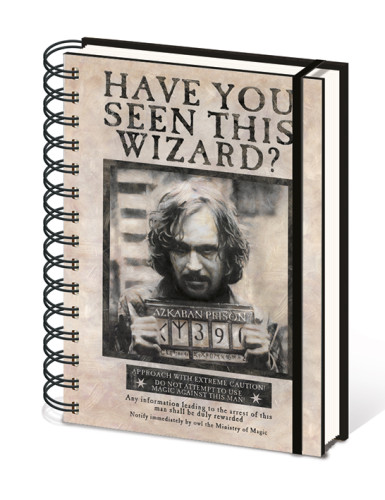 [SR72252] Cuaderno A5 con espiral sirius black buscado 21 x 15 cm pyramid international redstring SR72252