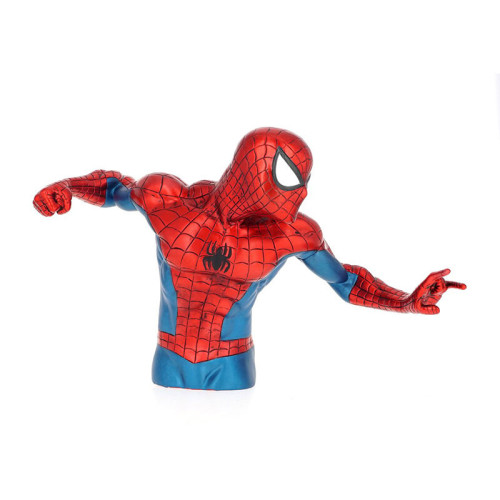 [67963] Hucha busto spider man px versión metálica 20 cm monogram redstring 67963