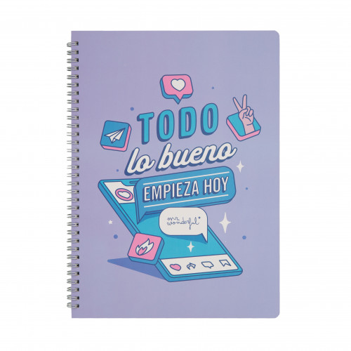 [WOA11056ES] Libreta - todo lo bueno empieza hoy mr wonderful WOA11056ES