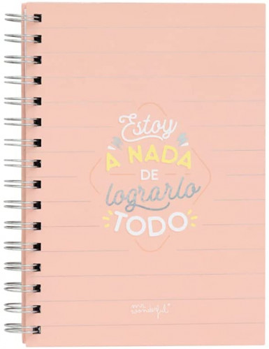 [WOA11053ES] Libreta pequeña - estoy a nada de lograrlo todo mr wonderful WOA11053ES