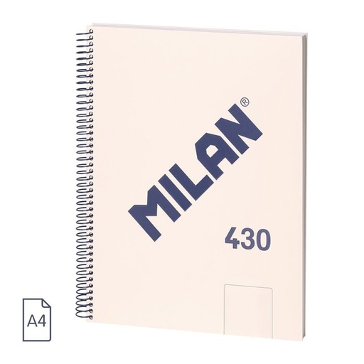 [57141E80BG] Bloc milan tapa dura 430 since 1918 A4 95G 80H liso beige
