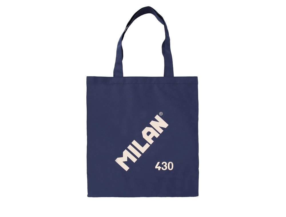 [62101SNCB] Bolsa con asas milan tote bag serie 1918 color azul marino 380X410 mm