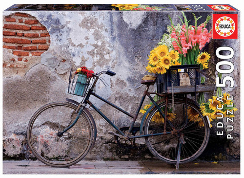 [17988] Educa bicycle with flowers puzzle rompecabezas 500 pieza(s)