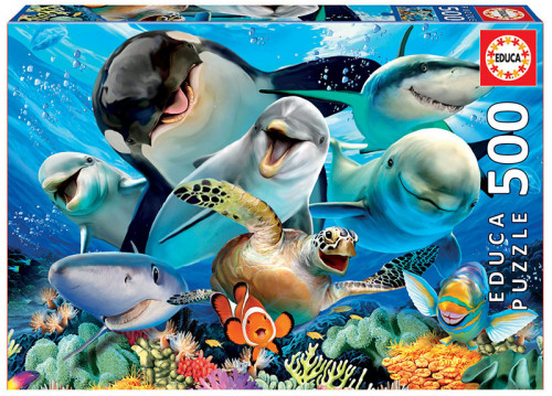 [17647] Educa underwater selfies puzzle rompecabezas 500 pieza(s)