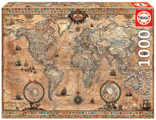 [15159] Educa antique world map puzzle rompecabezas 1000 pieza(s)