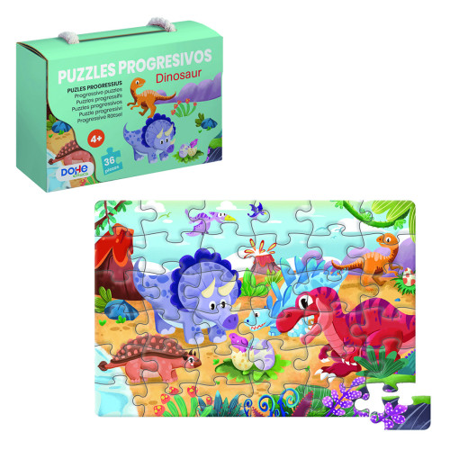 [65010] Puzzle de 36 piezas - a partir de 4-6 años - dinosaur dohe 65010