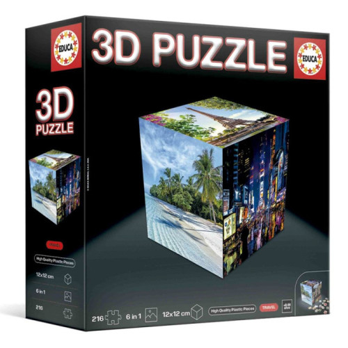 [20124] Puzzle cubo 3D viajes educa borras 20124