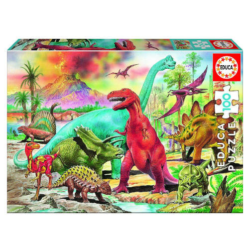 [13179] Puzzle infantil 100 dinosaurios de 6-8 años educa borras 13179