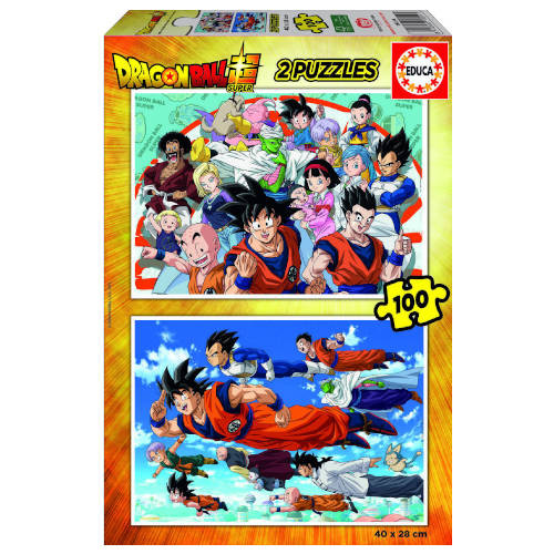 [18214] Puzzle 2X100 dragon ball de 6-8 años educa borras 18214