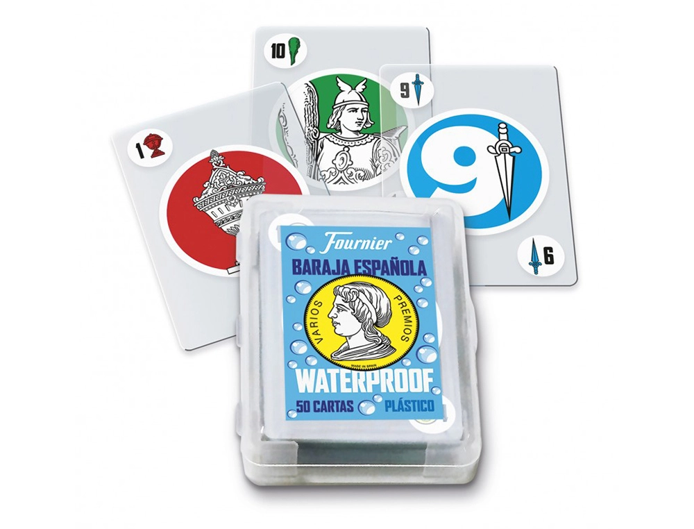 [130012144] Baraja de cartas fournier waterproof plastico 50 cartas