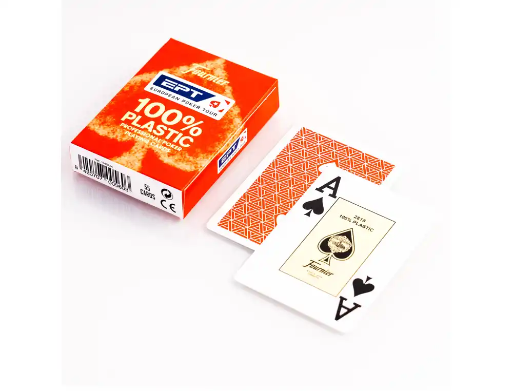 [10018440] Baraja fournier poker ingles plastico european poker tour indice gigante