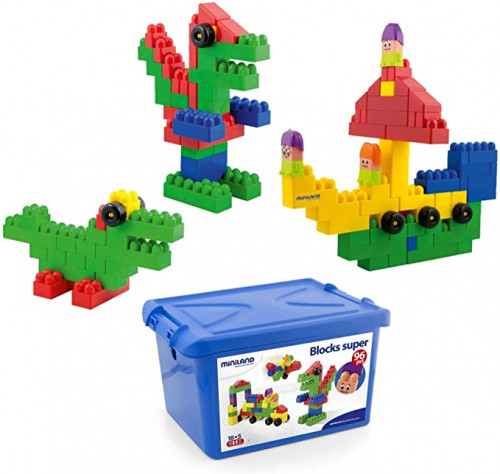 [32338] Juego super blocks 96 piezas miniland 32338