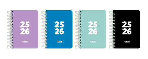 [400195414] Agenda escolar 2025-2026 teens tapa plastico 4º dia pagina enri 400195414