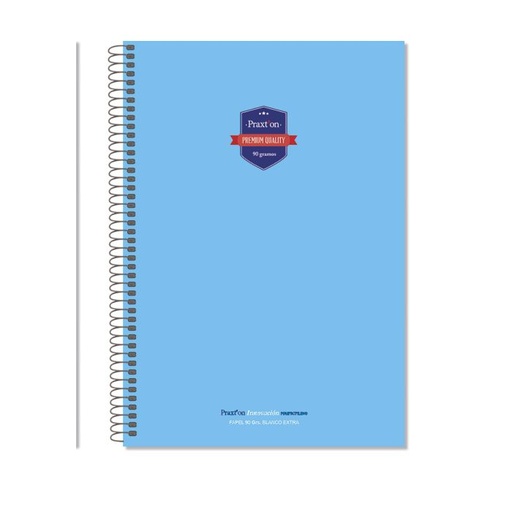 [16694] Bloc praxton polipropileno folio 90G 80H 4X4 azul