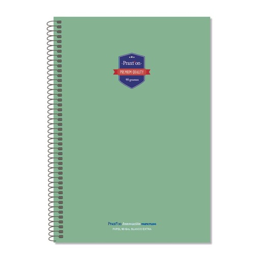 [16693] Bloc praxton polipropileno folio 90G 80H 4X4 verde