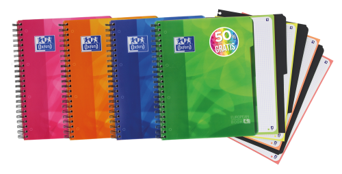 [400027277] Oxford 400027277 cuaderno y block A4+ 120 hojas colores surtidos