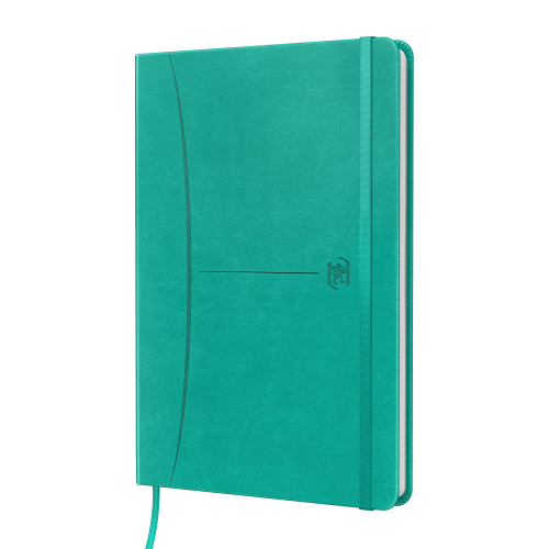 [400154948] Cuaderno signature A5 tapa extradura 104H rayado dots 5X5 color ice mint oxford 400154948
