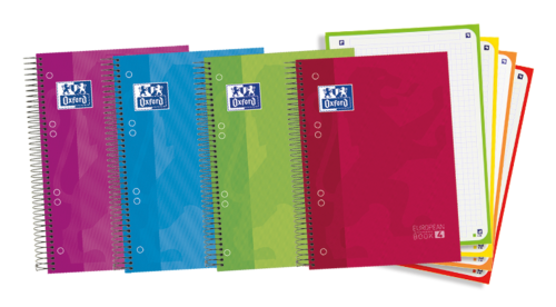 Oxford europeanbook 4 cuaderno y block A5 120 hojas colores surtidos