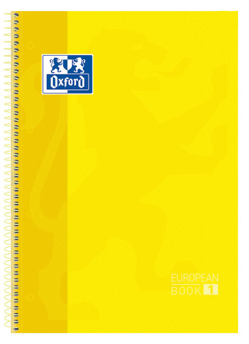 [100430200] Oxford europeanbook 1 cuaderno y block A4 80 hojas amarillo