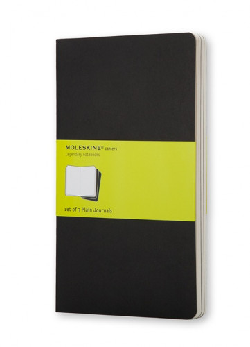 Set de 3 libretas cahier negras p (9X14CM) lisa moleskine QP313