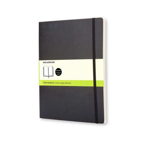 [QP623] Libreta clasica tapa blanda negra xl (19X25CM) lisa moleskine QP623
