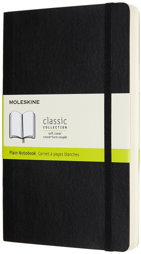 [QP618EXP] Libreta clasica mayor grosor negra l (13X21CM) lisa tapa blanda moleskine QP618EXP