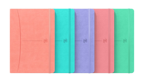 [400163616] Cuaderno signature A5 tapa extradura 80H liso colores surtidos pastel oxford 400163616