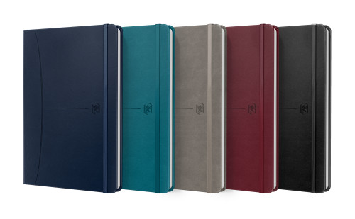 [400163610] Cuaderno signature A5 tapa extradura 80H rayado horizontal colores surtidos clasicos oxford 400163610