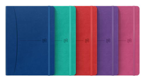 [400163613] Cuaderno signature A5 tapa extradura 80H rayado horizontal colores surtidos vivos oxford 400163613