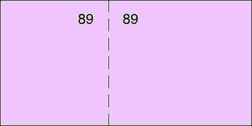 [T-59 ROSA] Talonario caja 1/3 del cuarto t-59 numerado rosa