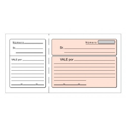 [T-14] Talonario vales 1/3 t-14