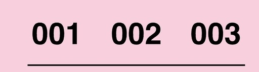 [R-903] Talonario rifa 1-1000 r-903 tres numeros por tira