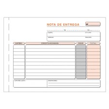 [T-47] Talonario nota entrega 4º t-47 apaisado triplicado autocopi