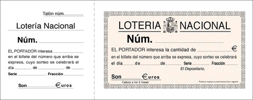 [T-17] Talonario loteria medio cuarto t-17