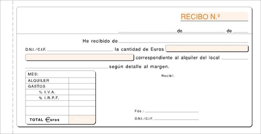 [T-52] Talonario inquilinato 1/3 t-52 duplicado autocopiante