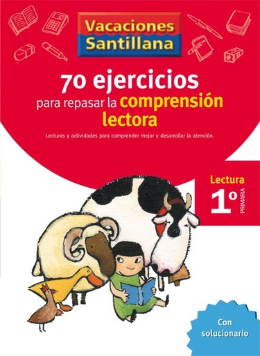 [978-84-294-0789-1] VACACIONES SANTILLANA 1 PRIMARIA 70 EJERCICIO PARA MEJORAR LA COMPRENSION LECTORA