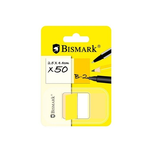 [319464] Index banderitas bismark zigzag 25X44 amarilla blister 50UD