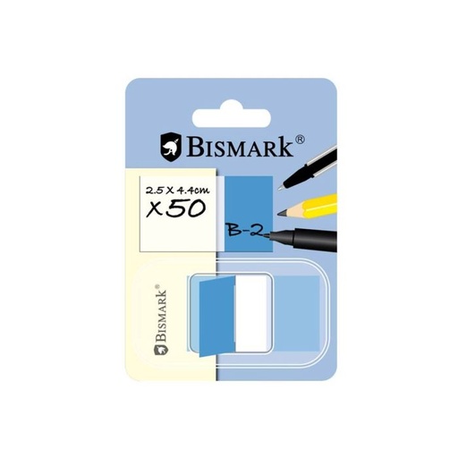 [319467] Index banderitas bismark zigzag 25X44 azul blister 50UD