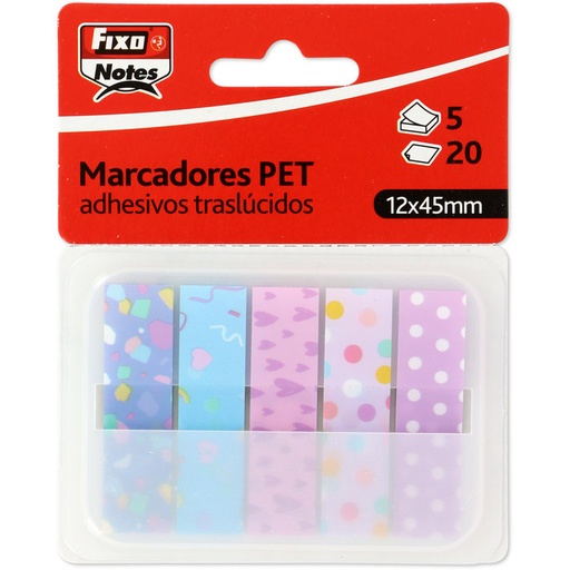 [65001499] Pack 5 marcadores banderitas fiesta surt, fixo 20H 12X45MM