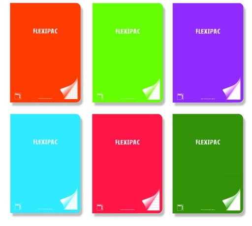 Libreta flexipac A5+ 48H liso 90GR surtido