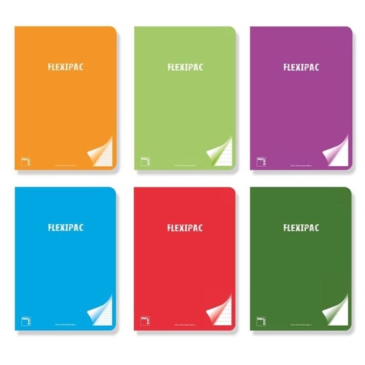 Libreta flexipac A5+ 48H seyes 90GR surtido