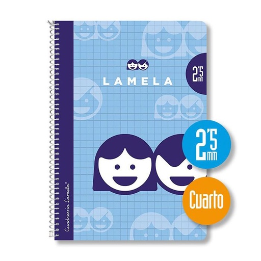 [7002] Bloc lamela espiral cuarto 70G 40H 2,5MM surtido