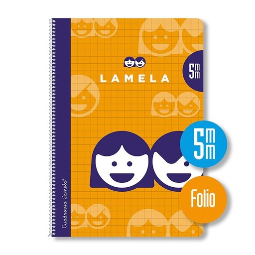 Bloc lamela espiral folio 70G 80H 5MM surtido