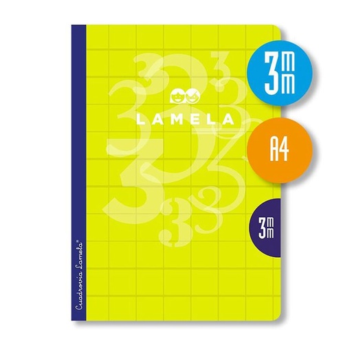 [06A403S] Libreta grapas lamela A4 70G 50H 3MM surtida