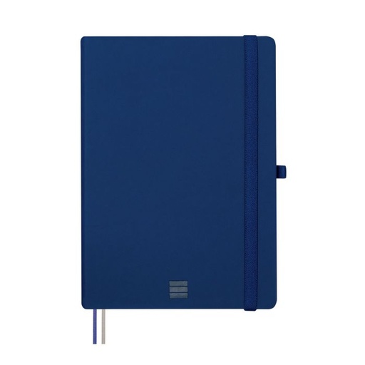 [8057102] Cuaderno finocam poliuretano nexo con goma A5 80G 72H liso azul mar