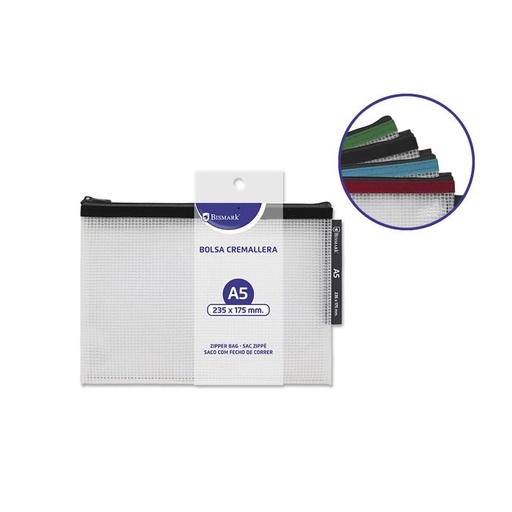 [329133] Bolsa zipper bismark eva A5 surtido