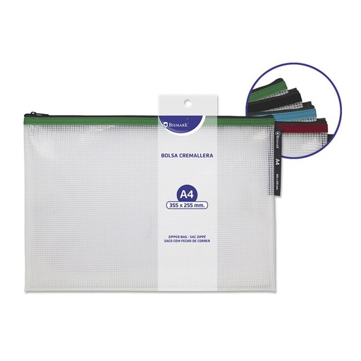 [329132] Bolsa zipper bismark eva A4 surtido