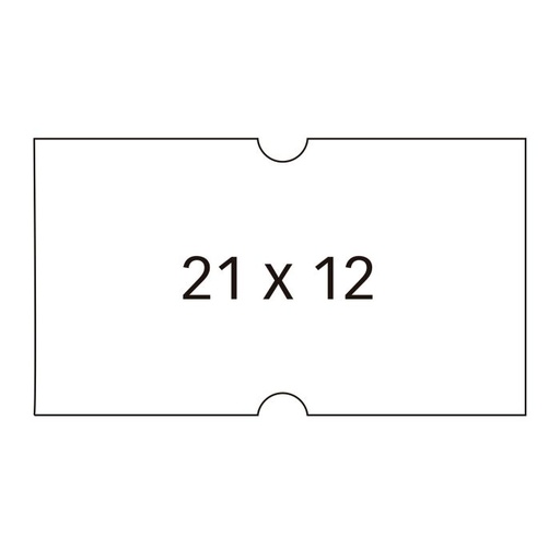 [100910] Rollo etiquetadora apli 21X12 blanco paquete 6UD